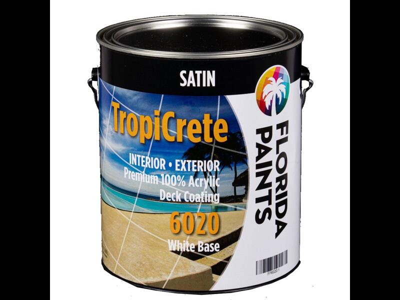 Краска для пола TropiCrete Premium 100% Acrylic Deck Coating Satin
